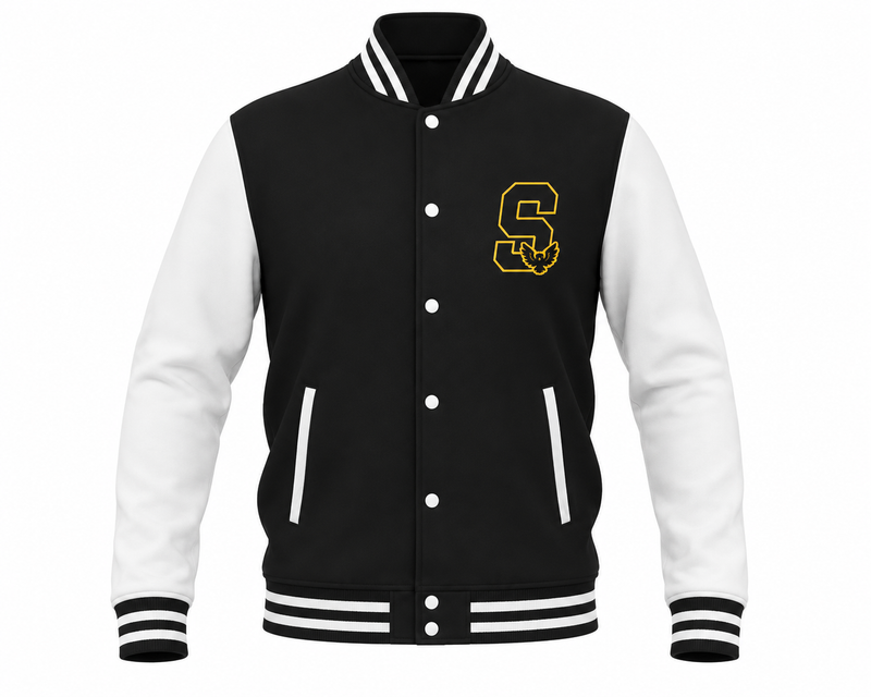 Magic the Gathering Strixhaven University Varsity Jacket Black /White