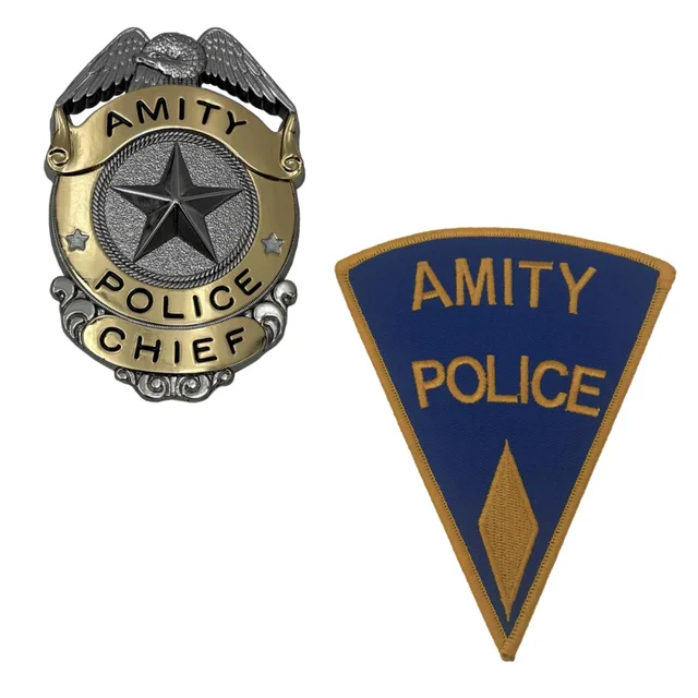 Jaws Prop Replica Amity Island Police Chief Badge & Patch Limited Edition - Factory Entertainment