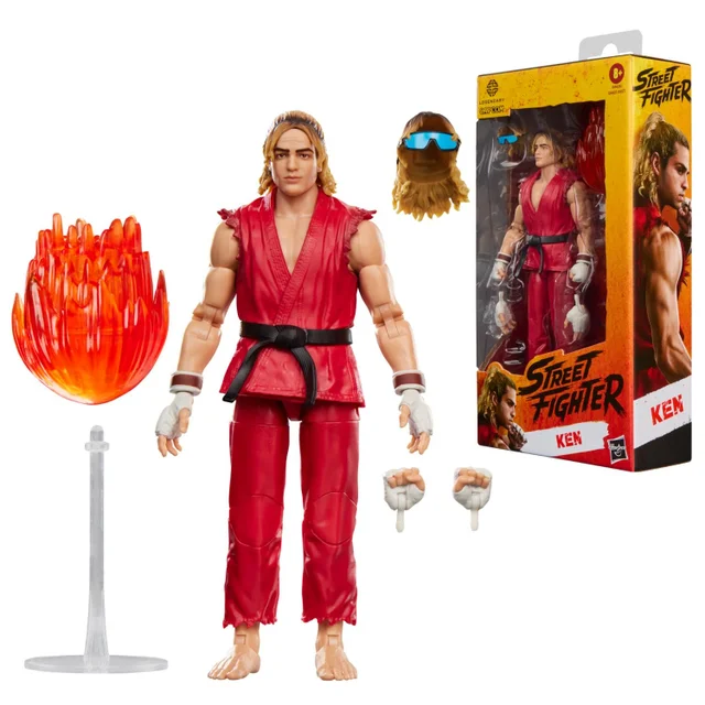 Street Fighter Ken Action Figure, 15 cm Scale Collectible Toys for Adults and Kids 8+