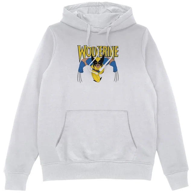 X-Men Wolverine Attack Hoodie White