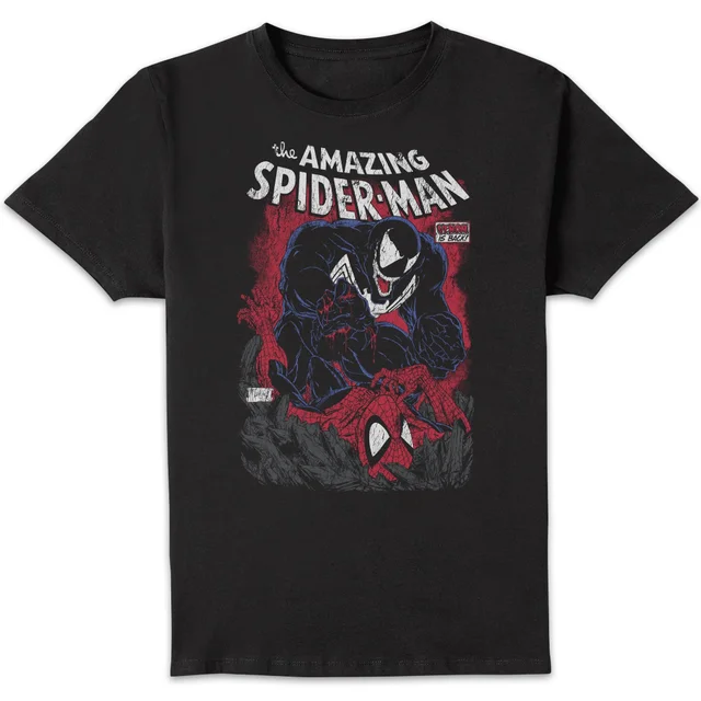 Marvel Comics x Zavvi Exclusive Spiderman Venom is Back Premium T-shirt - Black