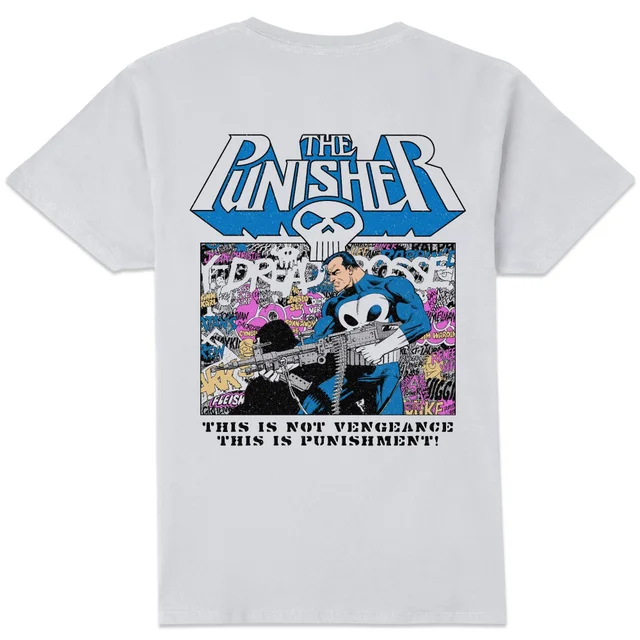 Marvel Comics x Zavvi Exclusive The Punisher Punishment Premium T-shirt - White