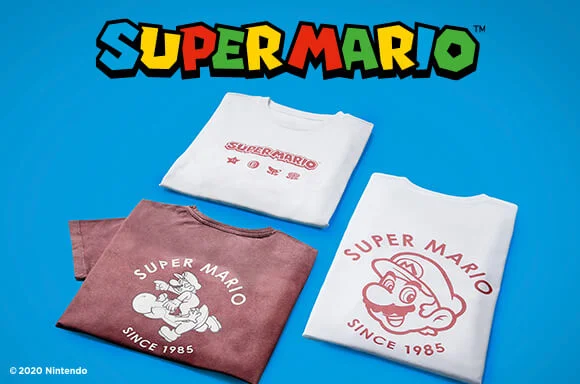 SUPER MARIO KLEIDUNG 50% RABATT