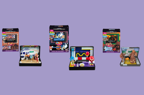 Console Heroes: Sega Mega Drive-Konsole und Spielkassetten