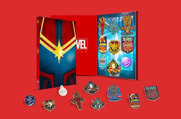 ZAVVI EXKLUSIVES CAPTAIN MARVEL PIN SET