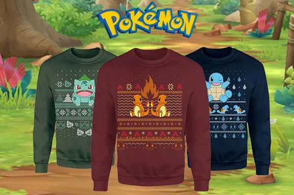 Starter Pokémon Xmas Jumper only 20.99€ / £18.99