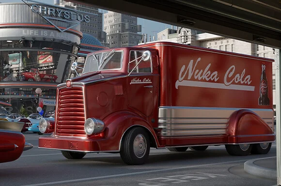 The Wand Company Fallout Limited Edition Diecast Nuka-Cola Delivery Truck