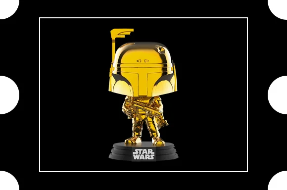 Star Wars Boba Fett Gold Chrome SW19 EXC Pop! Vinyl Figure