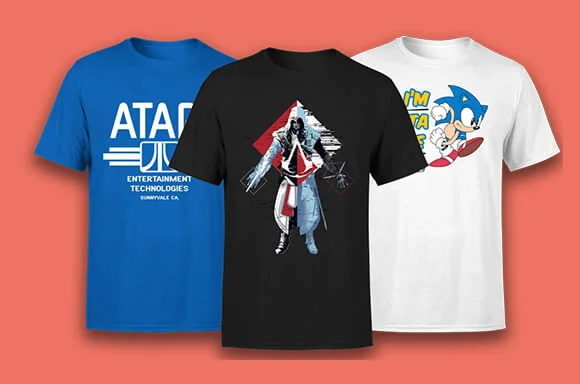 GAMING T-SHIRTS ONLY £8.99!