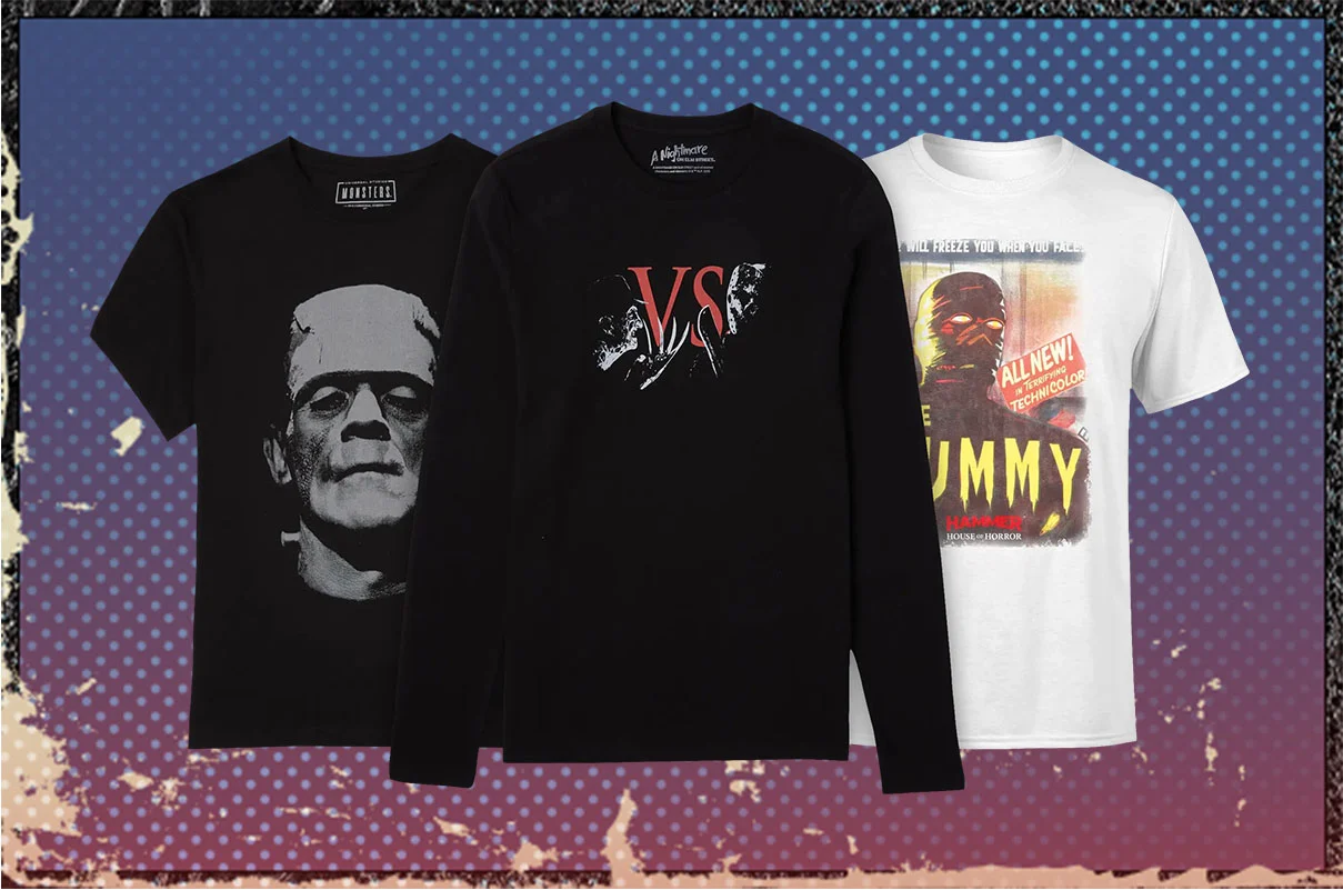 2 FOR £20 + FREE DELIVERY HORROR TEES