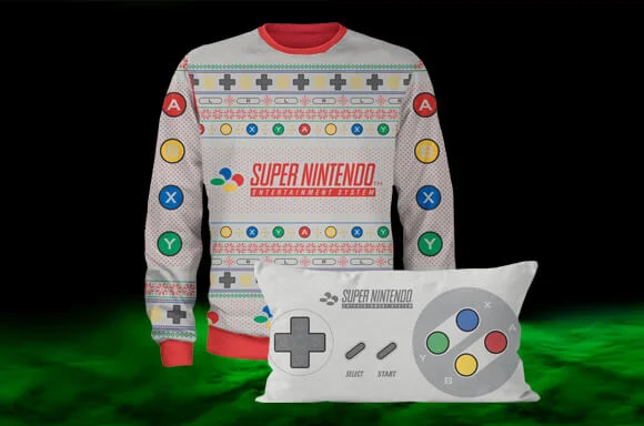 NINTENDO KISSEN + WEIHNACHTSPULLOVER