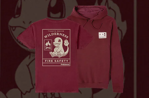 Pokemon Woodland Hoodie und T-Shirt