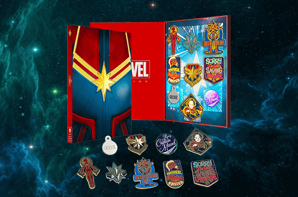 CAPTAIN MARVEL PIN SET