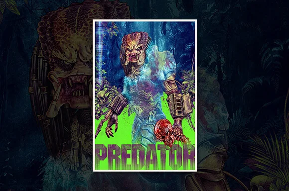 ZAVVI EXKLUSIVER PREDATOR FINE ART GICLEE PRINT