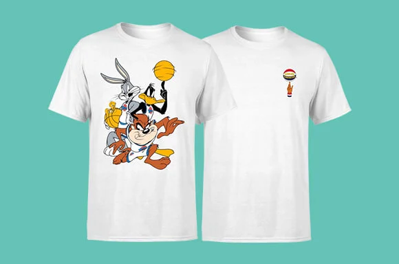 SPACE JAM & GLOBETROTTER <BR> T-SHIRTS