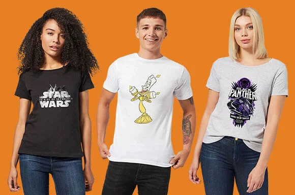 T-SHIRTS MARVEL, STAR WARS & DISNEY