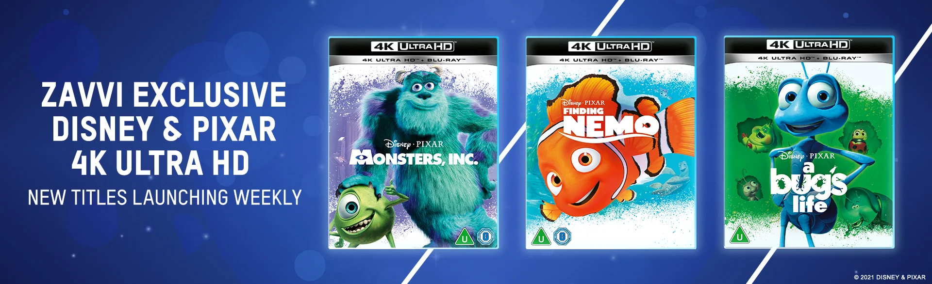 ZAVVI EXCLUSIVE & NEW TO 4K DISNEY & PIXAR TITLES